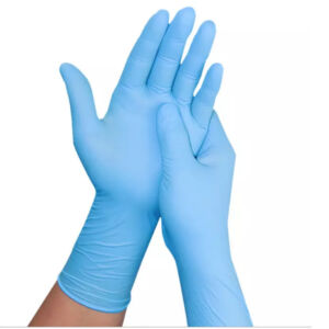 Одноразовые нитриловые перчатки белого/черного/синего/фиолетового цвета